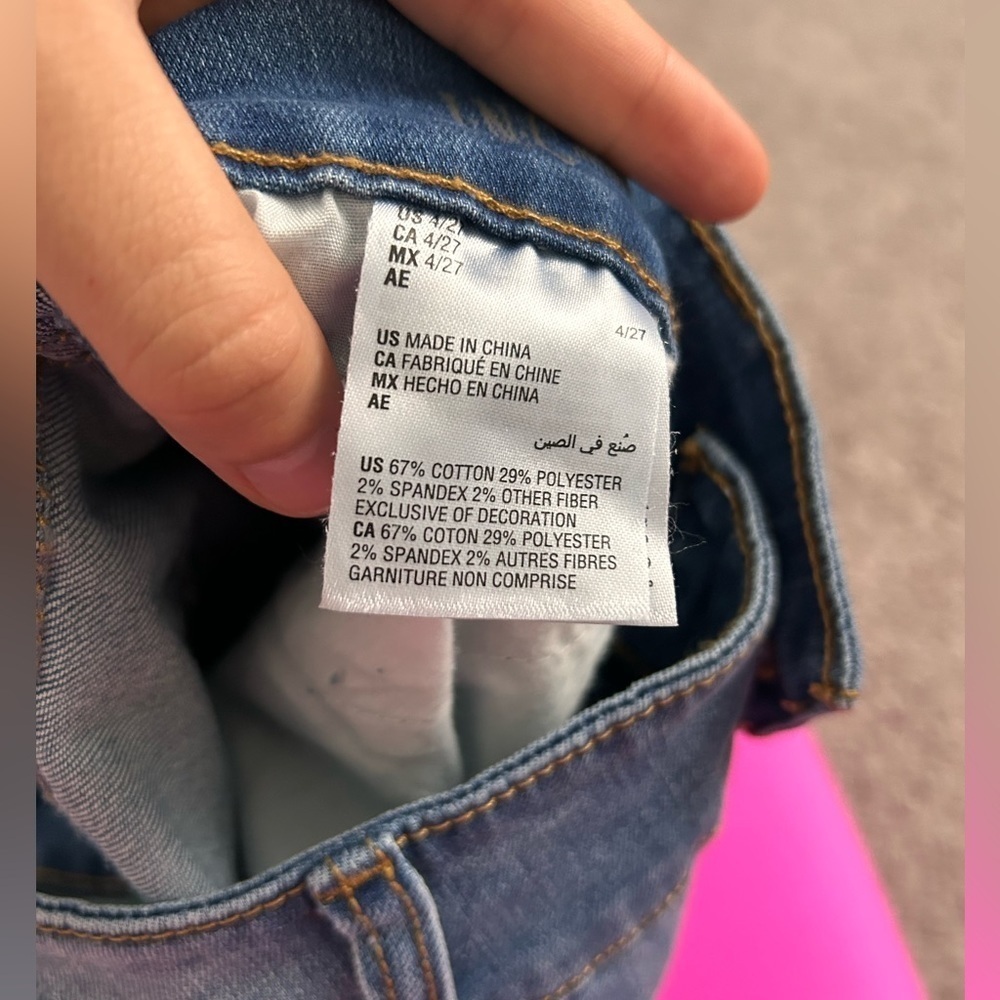 iNC  DENIM INTERNATIONAL CONCEPTS FASHION BASICS STRAIGHT MID RISE - CROP - Picture 10 of 11